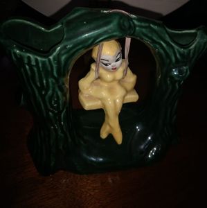 Vintage yellow Fairy Elf Hollywood Ceramics